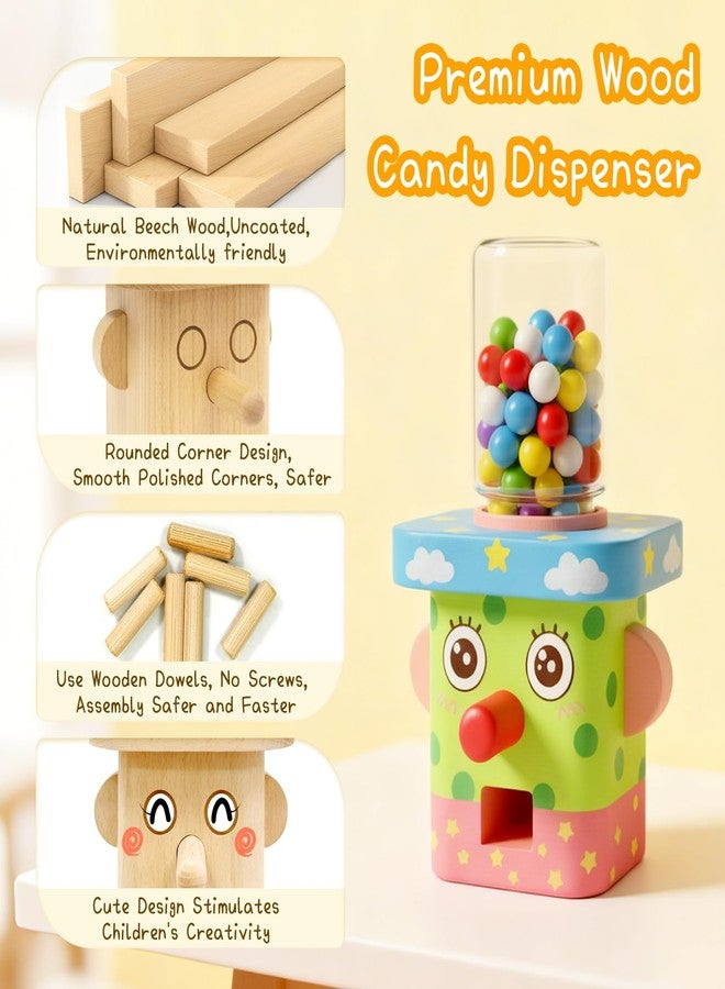 MUKESKY Wood Building Kits for Kids, DIY Woodworking Kit, Safe Creative Wooden Toys, Hand-Press Nose Candy Dispenser, Easy to Assemble, STEM Wooden Crafts for Boys & Girls - Image 5